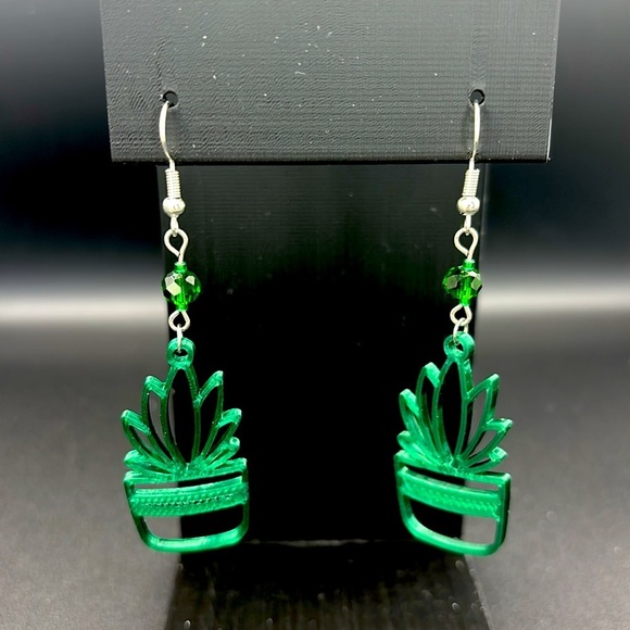 Succulent Earrings - Picture 3 of 6